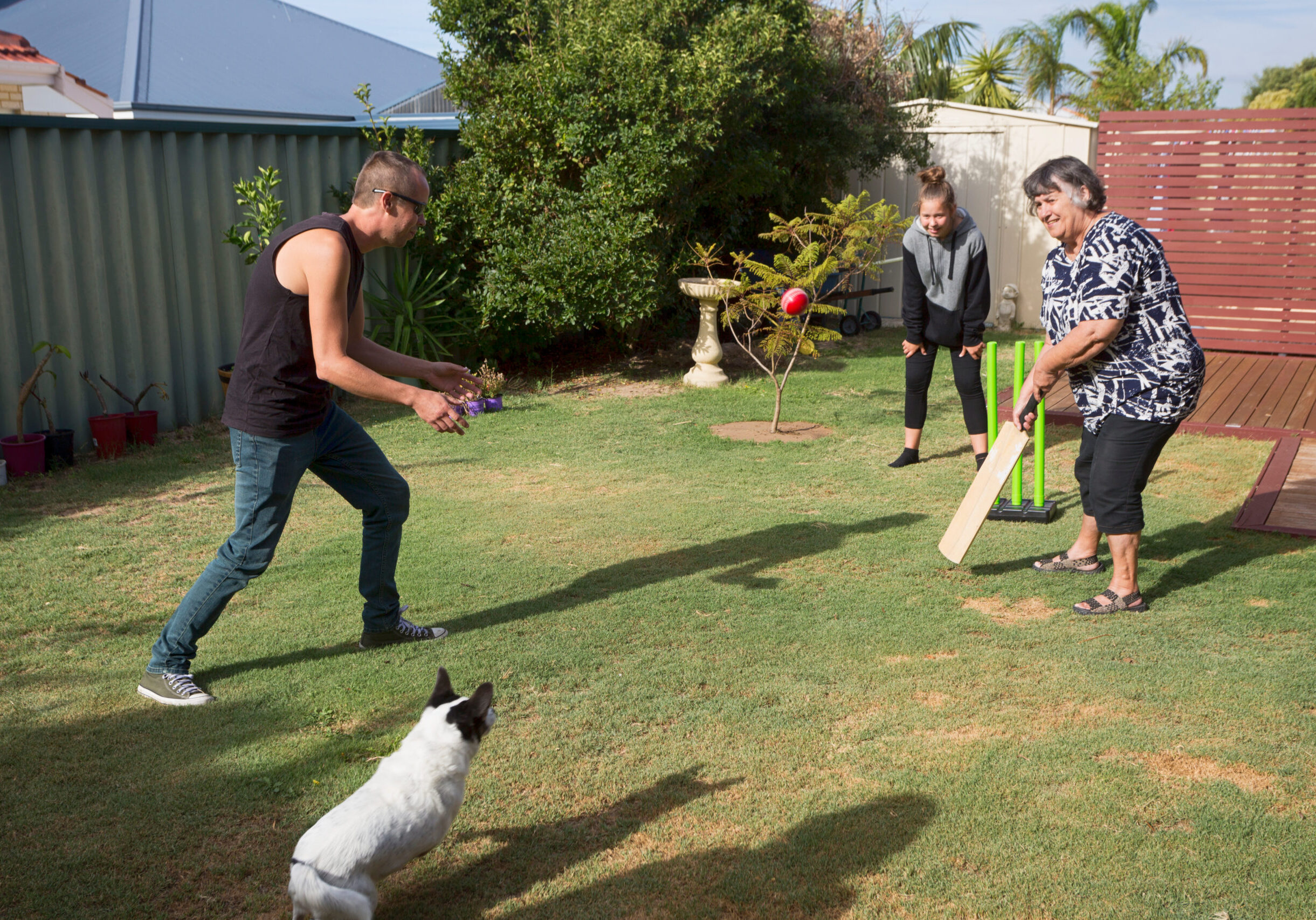 The,Family,Dog,Joins,In,For,A,Game,Of,Backyard